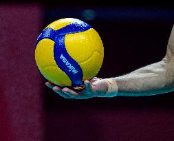 Bahrain v Qatar- The 19th Asian Games Volleyball Match