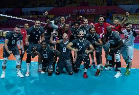 Bahrain v Qatar- The 19th Asian Games Volleyball Match