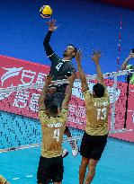 Bahrain v Qatar- The 19th Asian Games Volleyball Match