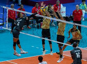 Bahrain v Qatar- The 19th Asian Games Volleyball Match