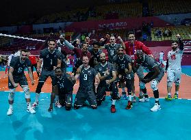 Bahrain v Qatar- The 19th Asian Games Volleyball Match