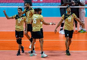 Bahrain v Qatar- The 19th Asian Games Volleyball Match