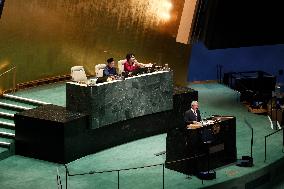 United Nations 78th General Assembly  In New York City