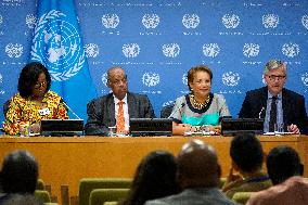 2023 United Nations Peacekeeping Ministerial Press Conference In New York City