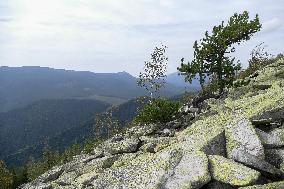 Gorgany mountain range in Ivano-Frankivsk Region