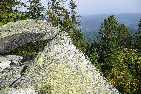 Gorgany mountain range in Ivano-Frankivsk Region