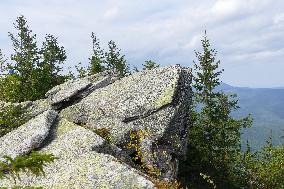 Gorgany mountain range in Ivano-Frankivsk Region