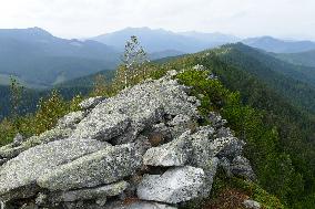 Gorgany mountain range in Ivano-Frankivsk Region