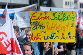 Nationwide Education Protest In Cologne