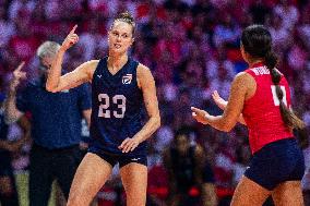 Poland v USA - FIVB Volleyball Women's Olympic Qualifying Tournament - Road To Paris 2024