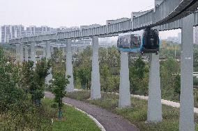CHINA-HUBEI-WUHAN-COMMERCIAL SUSPENDED MONORAIL LINE-OPERATION (CN)