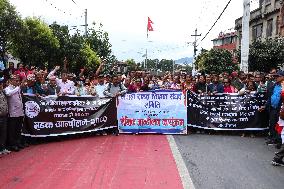 Teachers Protest In Kathmandu