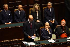 Late Italian President Napolitano Non-Religious State Funeral - Rome