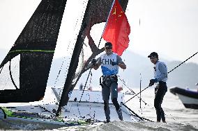 (SP)CHINA-NINGBO-ASIAN GAMES-SAILING-MEN'S SKIFF(CN)