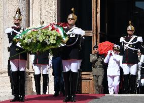 Late Italian President Napolitano Non-Religious State Funeral - Rome