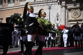 Late Italian President Napolitano Non-Religious State Funeral - Rome