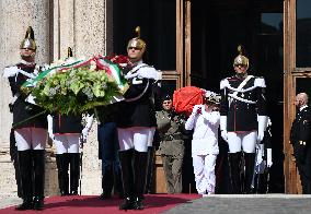 Late Italian President Napolitano Non-Religious State Funeral - Rome