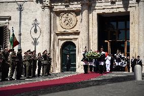 Late Italian President Napolitano Non-Religious State Funeral - Rome