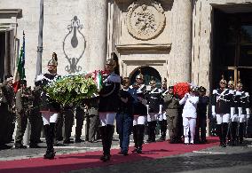 Late Italian President Napolitano Non-Religious State Funeral - Rome