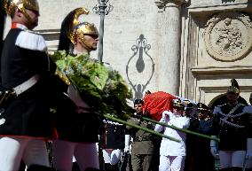 Late Italian President Napolitano Non-Religious State Funeral - Rome