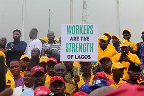 TUC Protests Proscription Of Road Transport Employers’ Association Of Nigeria (RTEAN) In Lagos