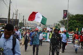 TUC Protests Proscription Of Road Transport Employers’ Association Of Nigeria (RTEAN) In Lagos