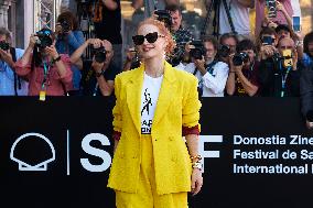 Jessica Chastain Arrived To San Sebastián During The 71st San Sebastian International Film Festival