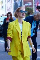 Jessica Chastain Arrived To San Sebastián During The 71st San Sebastian International Film Festival