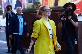 Jessica Chastain Arrived To San Sebastián During The 71st San Sebastian International Film Festival