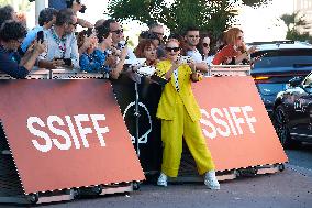 Jessica Chastain Arrived To San Sebastián During The 71st San Sebastian International Film Festival