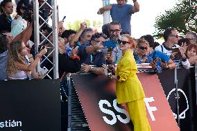 Jessica Chastain Arrived To San Sebastián During The 71st San Sebastian International Film Festival