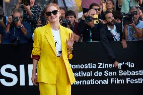 Jessica Chastain Arrived To San Sebastián During The 71st San Sebastian International Film Festival