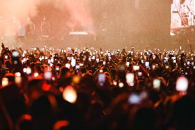 Marracash, Salmo And Fabri Fibra Performs In Concert At Marrageddon Festival In Milan