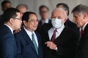 Brazilian President Lula Da Silva Receives Pham Minh Chin, Prime Minister Of Vietnam
