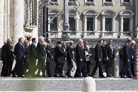 Late Italian President Napolitano Non-Religious State Funeral - Rome