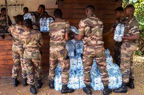 600000 liters of bottled water distribued In Mayotte