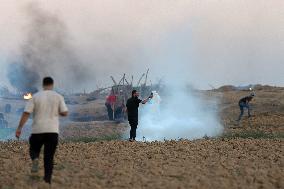 MIDEAST-GAZA-ISRAEL BORDER-PROTEST