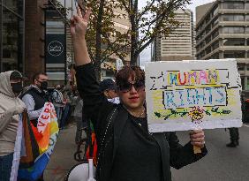 Calgary's '1 Million March 4 Children' Draws Hundreds Supporters And Counter-Protesters