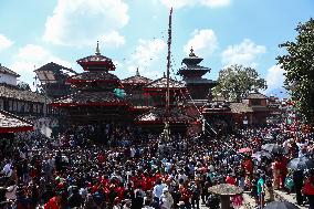 First Day Of Eight Day Long Festival Of Indrajatra.