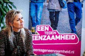 Queen Maxima Meets Initiatives Against Loneliness - Amsterdam