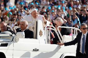 Pope Francis Leads The Weekly General Audience In St Peter Square In Vatican