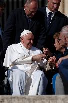 Pope Francis Leads The Weekly General Audience In St Peter Square In Vatican