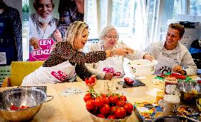 Queen Maxima Visits A Community Center - Amsterdam