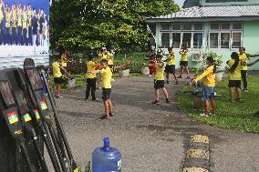 (SP) MYANMAR-YANGON-DRAGON BOAT-ASIAN GAMES-TRAINING
