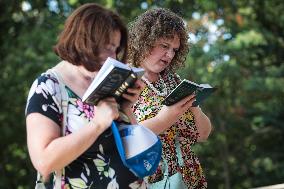 Memorial for Jews killed in 1941 mass shootings in Kyiv