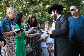 Memorial for Jews killed in 1941 mass shootings in Kyiv