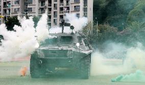 College Students Military Training in Chongqing