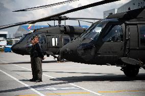 United States Gives 3 UH60 Black Hawk's to Colombian Police