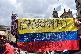 Colombians March in Favor of Government Reforms in Colombia