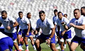 Rugby World Cup: Samoa team training